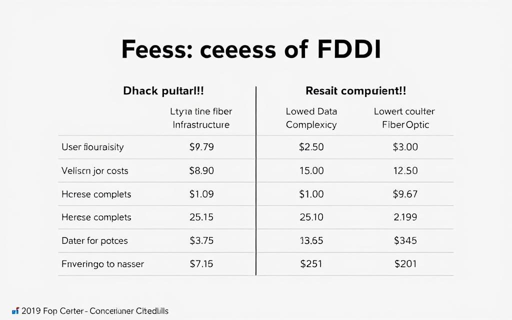 fddi disadvantages cost comparison